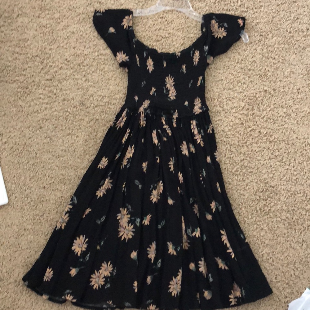 black floral sundress